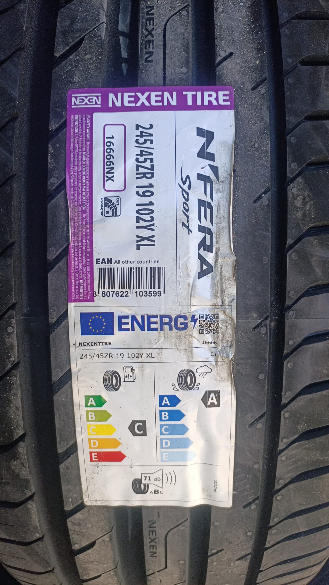 245/45R19 102Y XL N FERA SPORT NEXEN