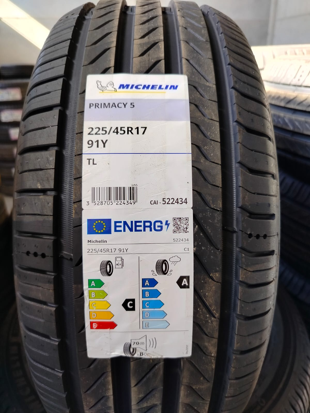 225/45 R17 91Y PRIMACY5 MICHELIN