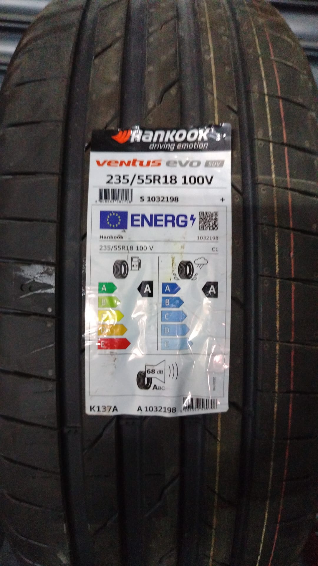 235/55 R18 100V VENTUS EVO SUV K137A HANKOOK (2025)