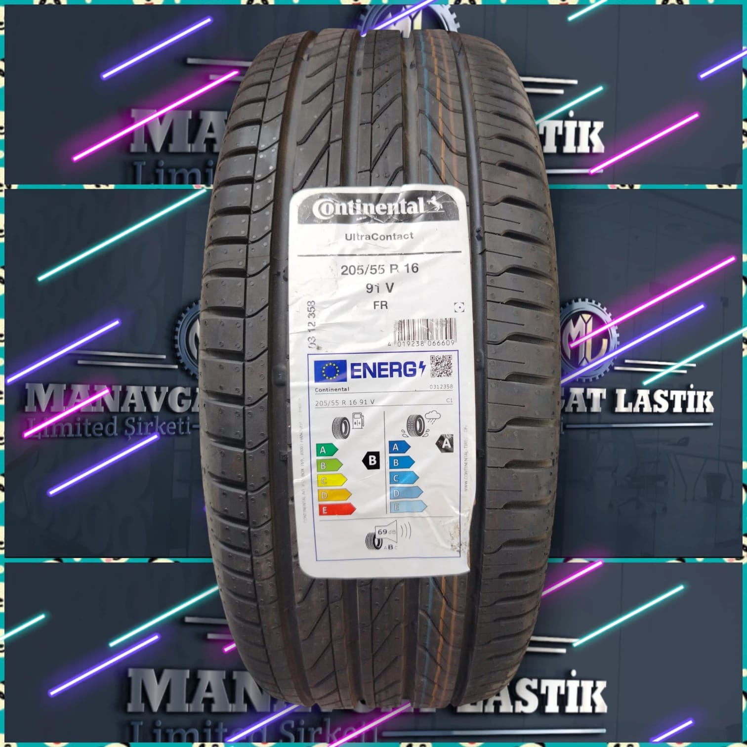 205/55 R16 91V ULTRACONTACT CONTİNENTAL (ÜRETİM TARİHİ 2025 )