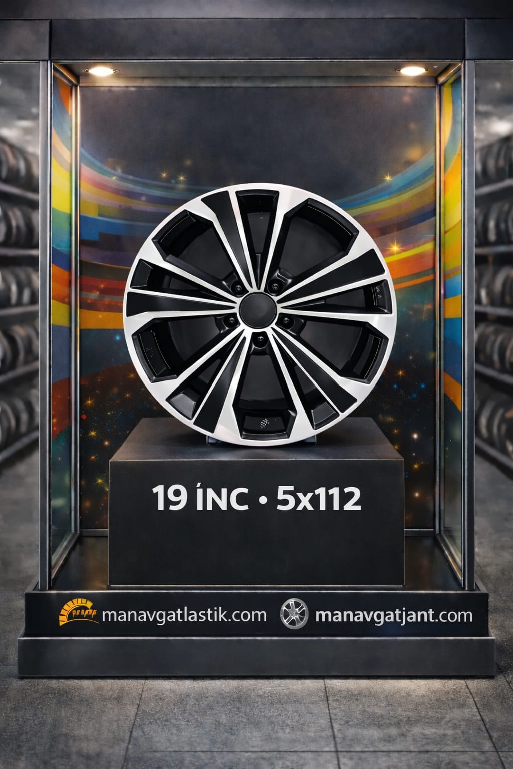 8.5X19 5X112 72,6 ET38 19062 BLACK DİAMOND